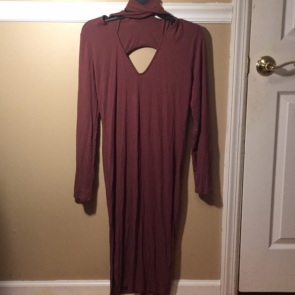 long sleeve maxi dress